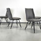 ESSZIMMERSTÜHLE POLSTERSTUHL Grau Industrial Design Vintage Leder-Optik 4