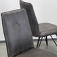 ESSZIMMERSTÜHLE POLSTERSTUHL Grau Industrial Design Vintage Leder-Optik 4