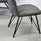 ESSZIMMERSTÜHLE POLSTERSTUHL Grau Industrial Design Vintage Leder-Optik 4