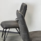 ESSZIMMERSTÜHLE POLSTERSTUHL Grau Industrial Design Vintage Leder-Optik 4