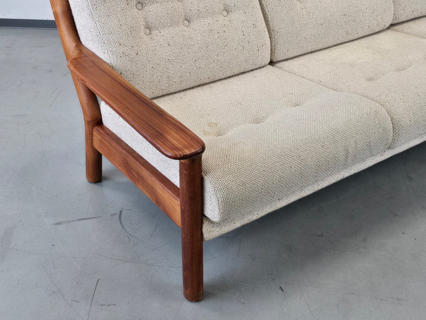JUUL KRISTENSEN danish design Teak Sofa Glostrup Mid Century Vintage 60er 3-Sitzer