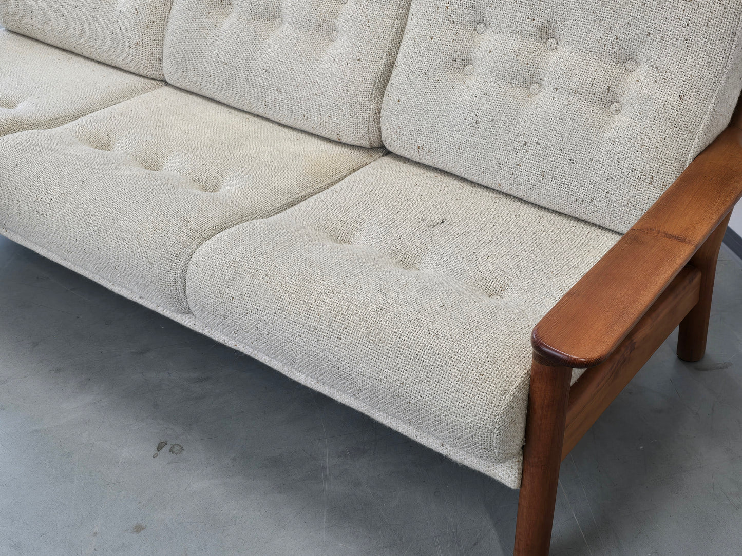 JUUL KRISTENSEN danish design Teak Sofa Glostrup Mid Century Vintage 60er 3-Sitzer