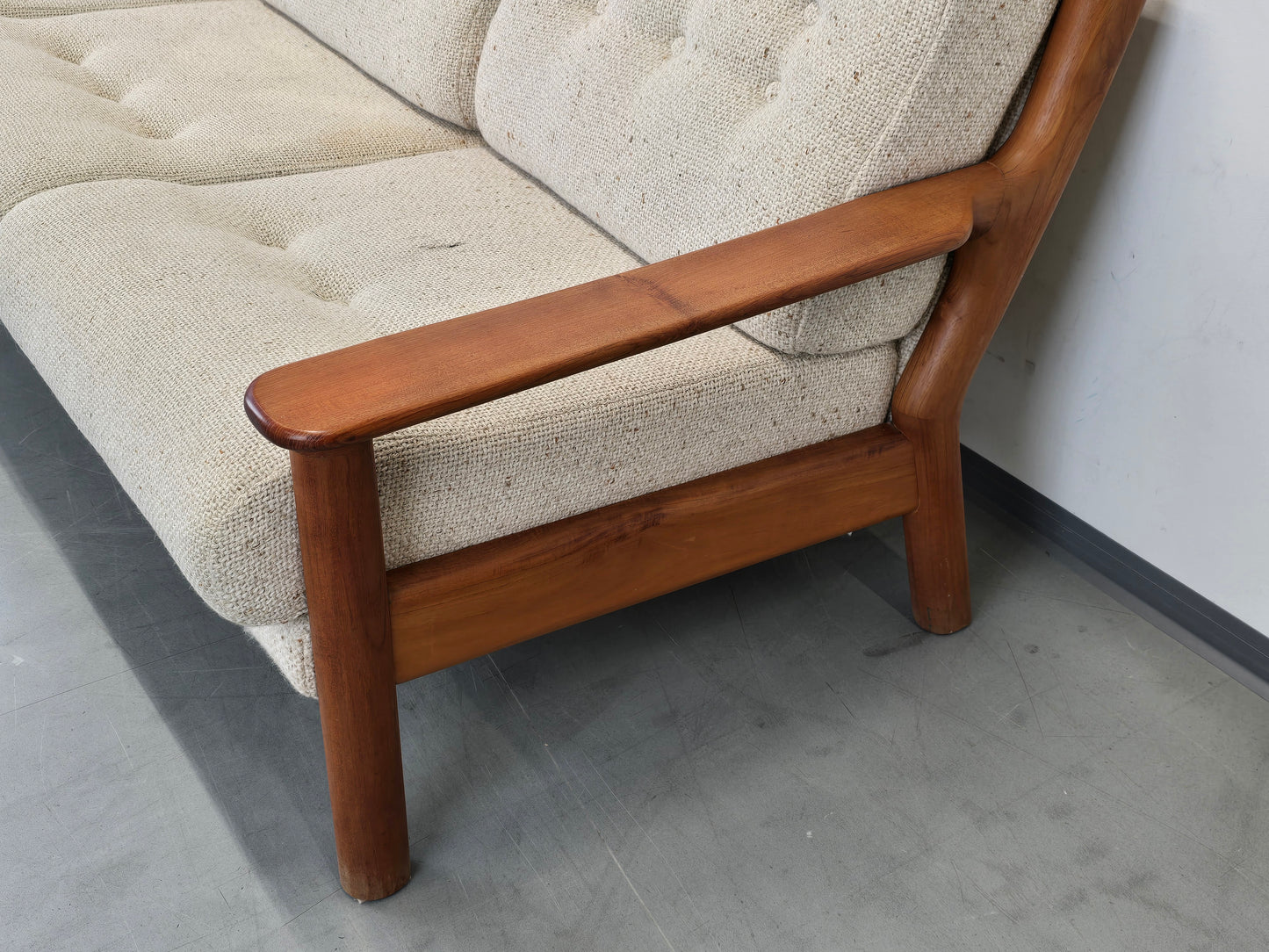JUUL KRISTENSEN danish design Teak Sofa Glostrup Mid Century Vintage 60er 3-Sitzer