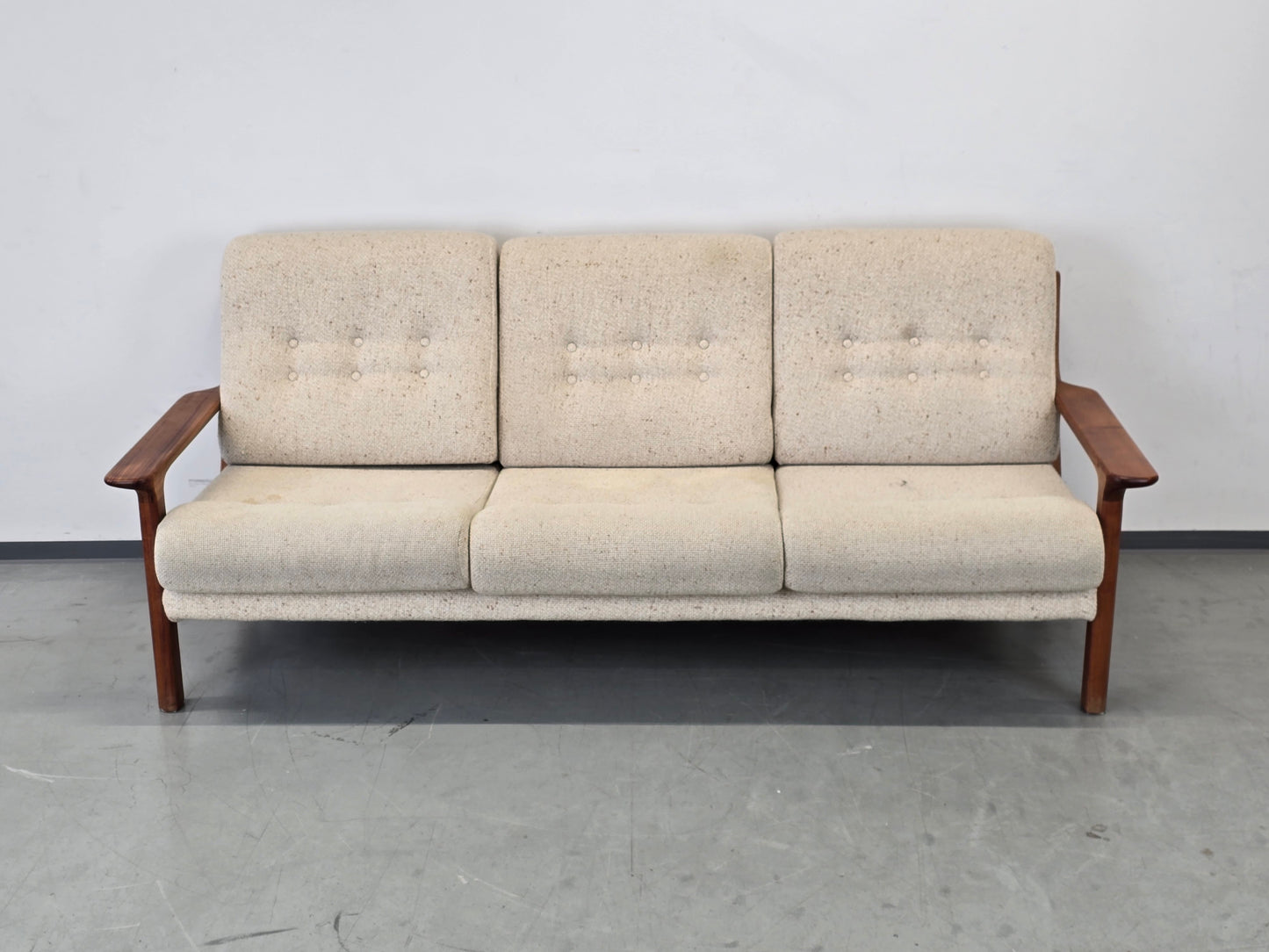 JUUL KRISTENSEN danish design Teak Sofa Glostrup Mid Century Vintage 60er 3-Sitzer