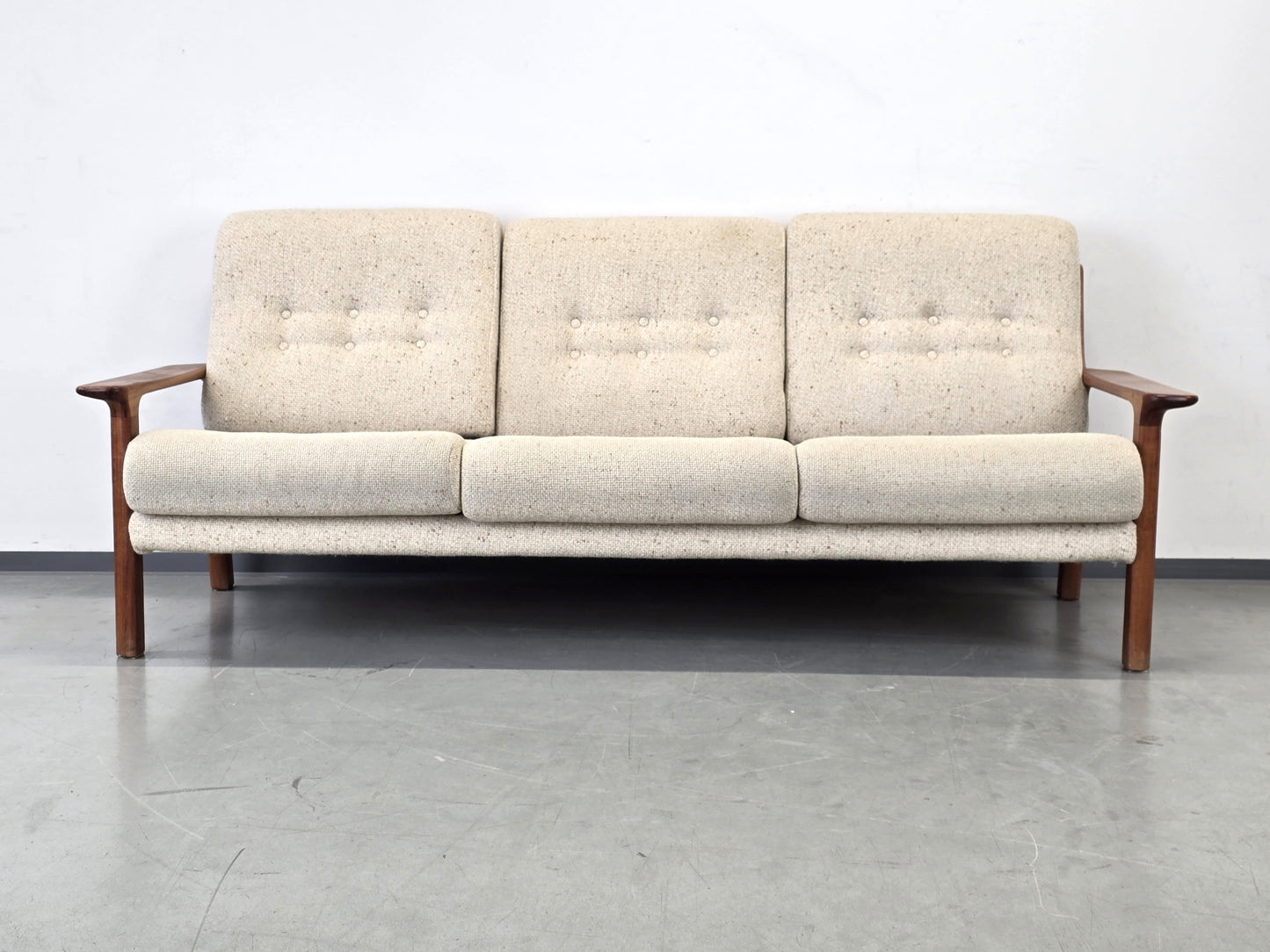 JUUL KRISTENSEN danish design Teak Sofa Glostrup Mid Century Vintage 60er 3-Sitzer