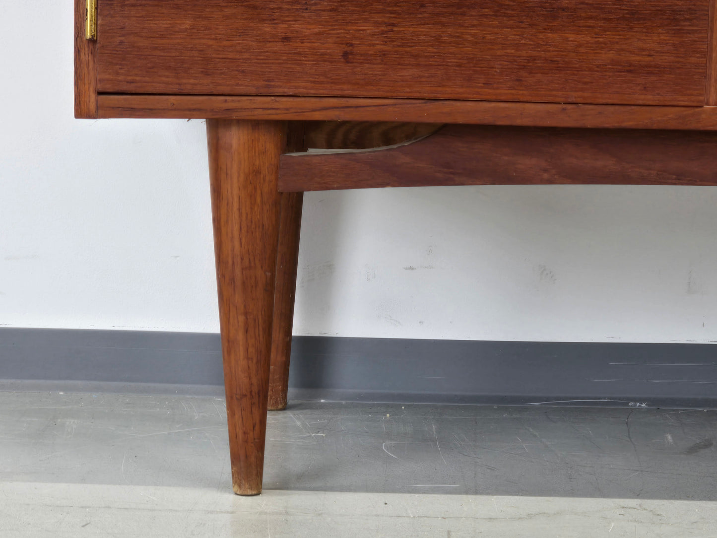 TEAK HIGHBOARD Vintage Vitrine Mid Century Schrank Roland 60er Dänisch Design