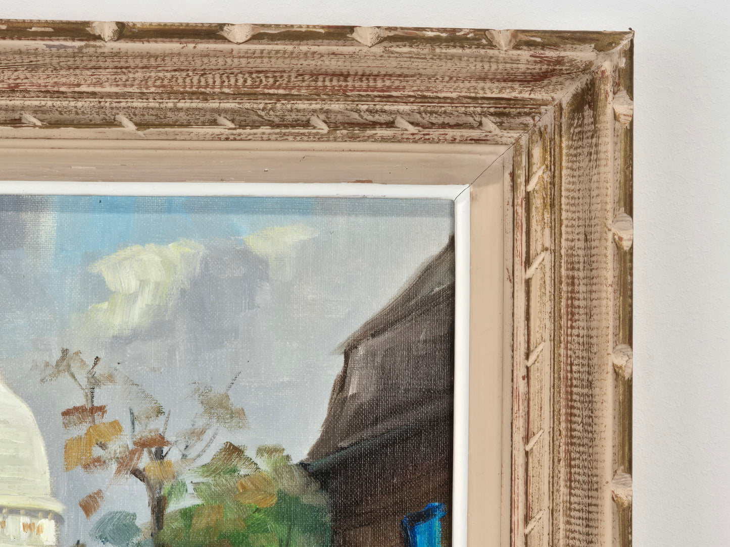 EJNER LARSEN Ölgemälde Paris Montmartre Sacré-Cœur Impressionismus Stadt Bild