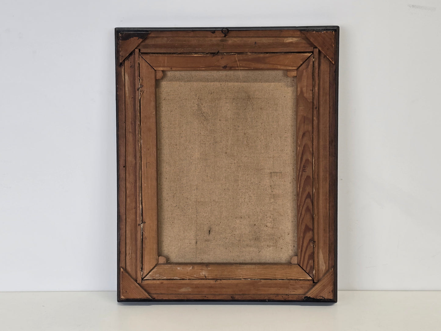 ERNST LEONHARDT Ölgemälde Landschaft Herbst Turm Haus Bach Antik Rahmen signiert