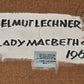 HELMUT LECHNER Ölgemälde Abstrakt Informel 1964 Kunst Gemälde Vintage Karlsruhe