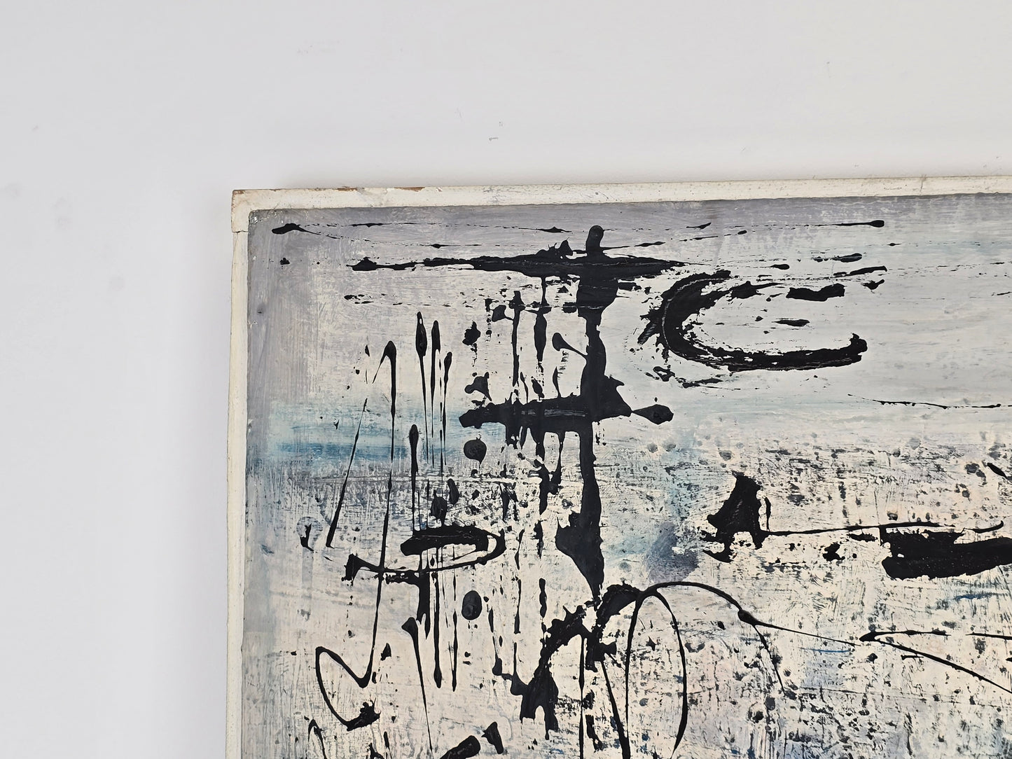 HELMUT LECHNER Ölgemälde Abstrakt Informel 1964 Kunst Gemälde Vintage Unikat