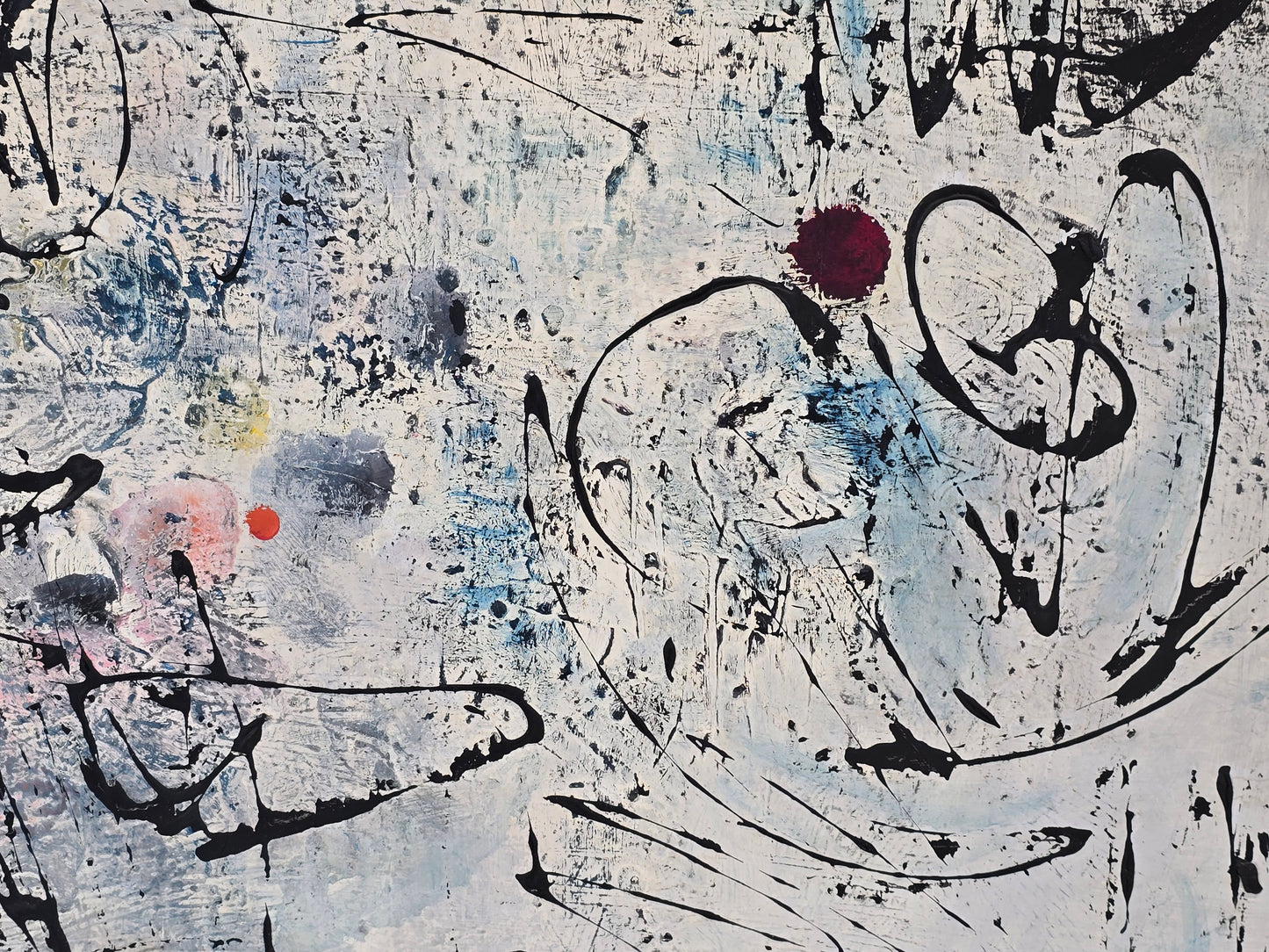 HELMUT LECHNER Ölgemälde Abstrakt Informel 1964 Kunst Gemälde Vintage Unikat