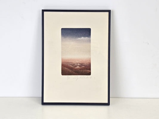 GUIDO KOLITSCHER Farbradierung La Gomera Kunst Bild Grafik Original signiert