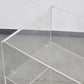MICHEL DUMAS Acryl Beistelltisch Nachttisch Vintage 70er Plexiglas Design