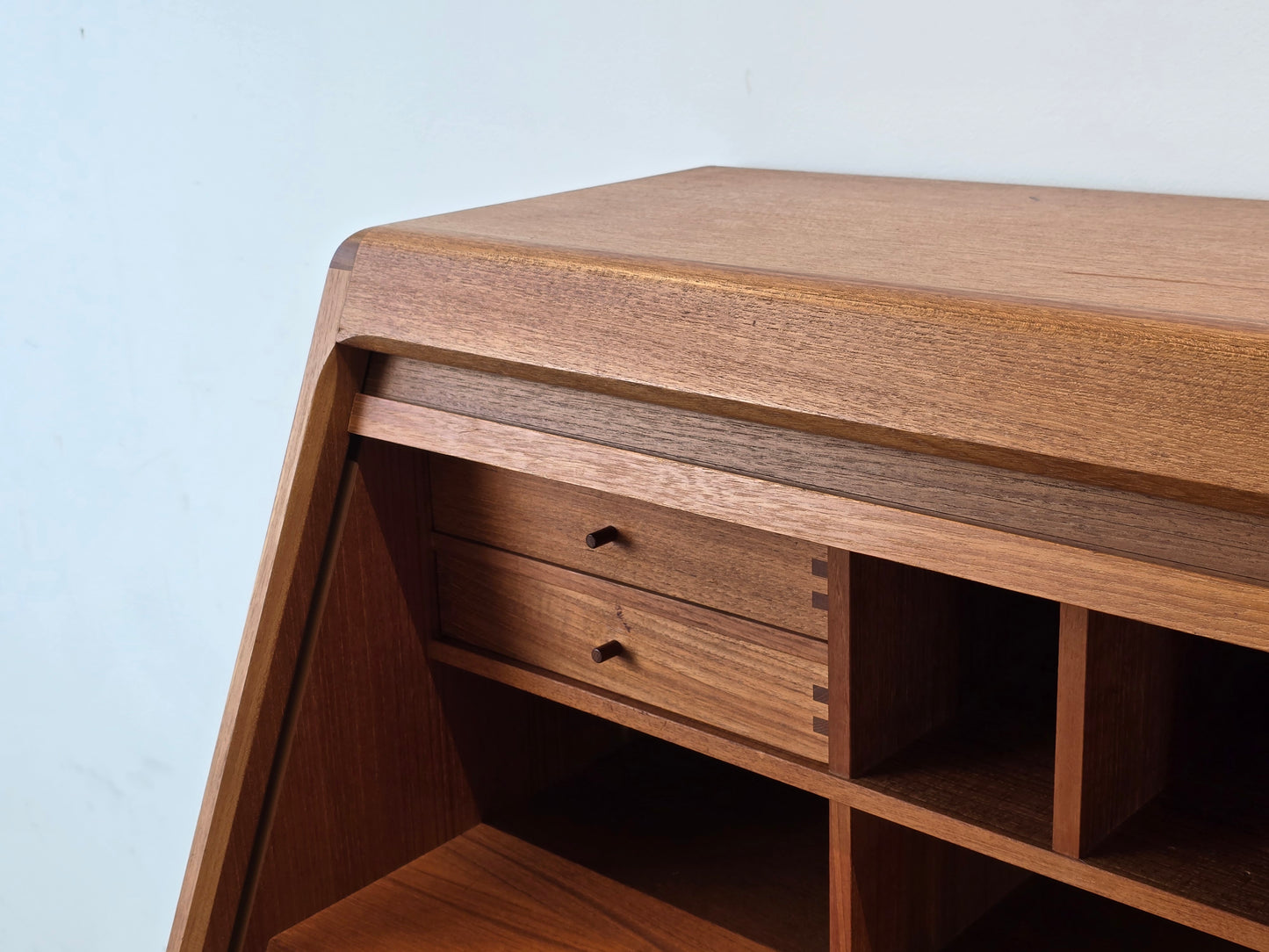 DYRLUND SEKRETÄR Teak Dänemark Vintage 60er Mid-Century Schreibschrank Desk