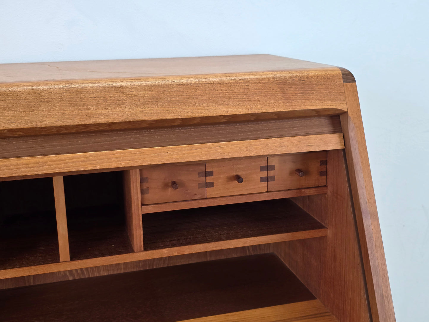 DYRLUND SEKRETÄR Teak Dänemark Vintage 60er Mid-Century Schreibschrank Desk