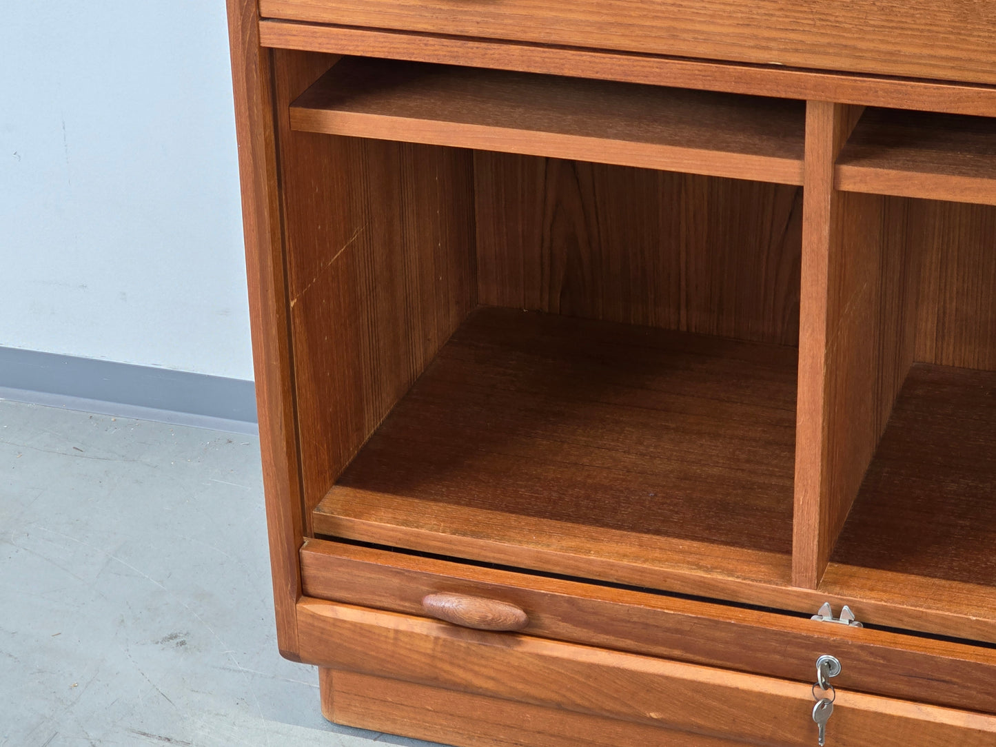 DYRLUND SEKRETÄR Teak Dänemark Vintage 60er Mid-Century Schreibschrank Desk