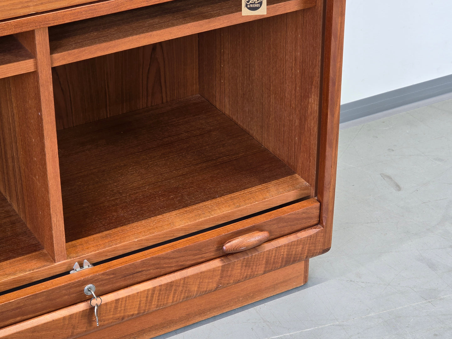 DYRLUND SEKRETÄR Teak Dänemark Vintage 60er Mid-Century Schreibschrank Desk