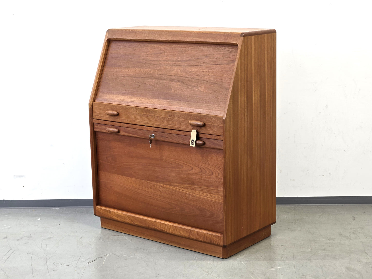 DYRLUND SEKRETÄR Teak Dänemark Vintage 60er Mid-Century Schreibschrank Desk