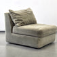 MUSTERRING SESSEL Vintage Sofa Modul Lounge Samt Retro 70er Jahre Beige Sand