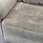 MUSTERRING SESSEL Vintage Sofa Modul Lounge Samt Retro 70er Jahre Beige Sand
