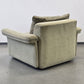 MUSTERRING SESSEL Vintage Sofa Modul Lounge Samt Retro 70er Jahre Beige Sand
