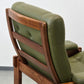 MID CENTURY SESSEL vintage danish Leder Grün Mid Dänisches Design Teak