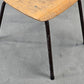 VINTAGE STUHL Industrie Design Loft Bauhaus Stapelstuhl Holz Metall 50er 60er