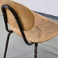 VINTAGE STUHL Industrie Design Loft Bauhaus Stapelstuhl Holz Metall 50er 60er