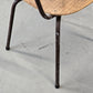 VINTAGE STUHL Industrie Design Loft Bauhaus Stapelstuhl Holz Metall 50er 60er