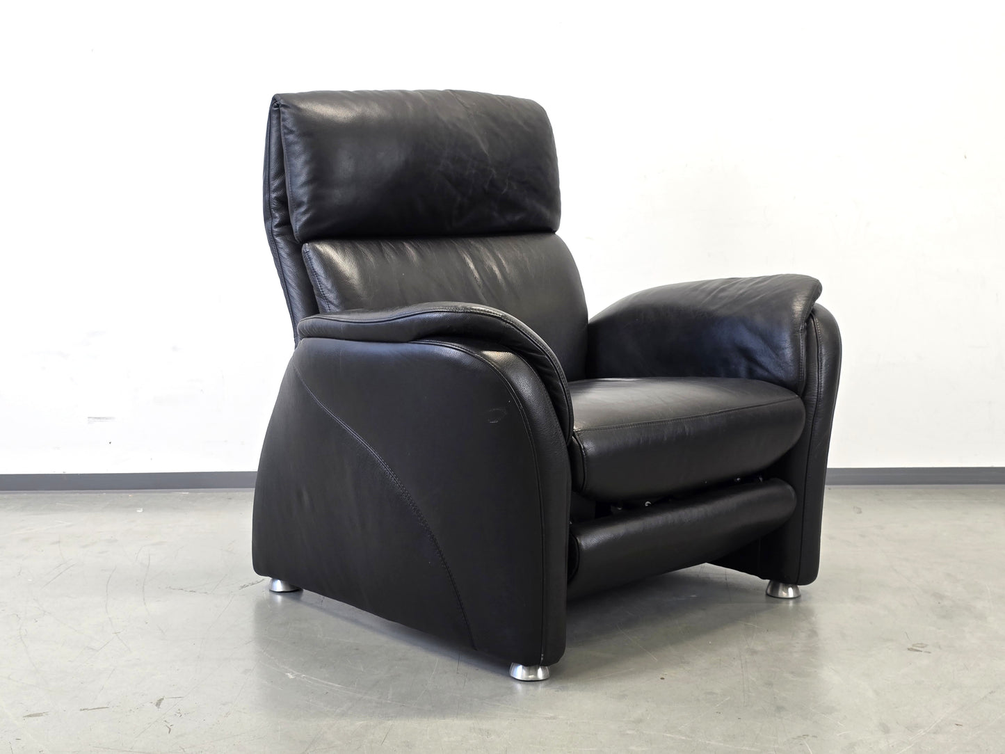 W.SCHILLIG SESSEL Leder Schwarz Relaxsessel Ergoline Fernsehsessel Design