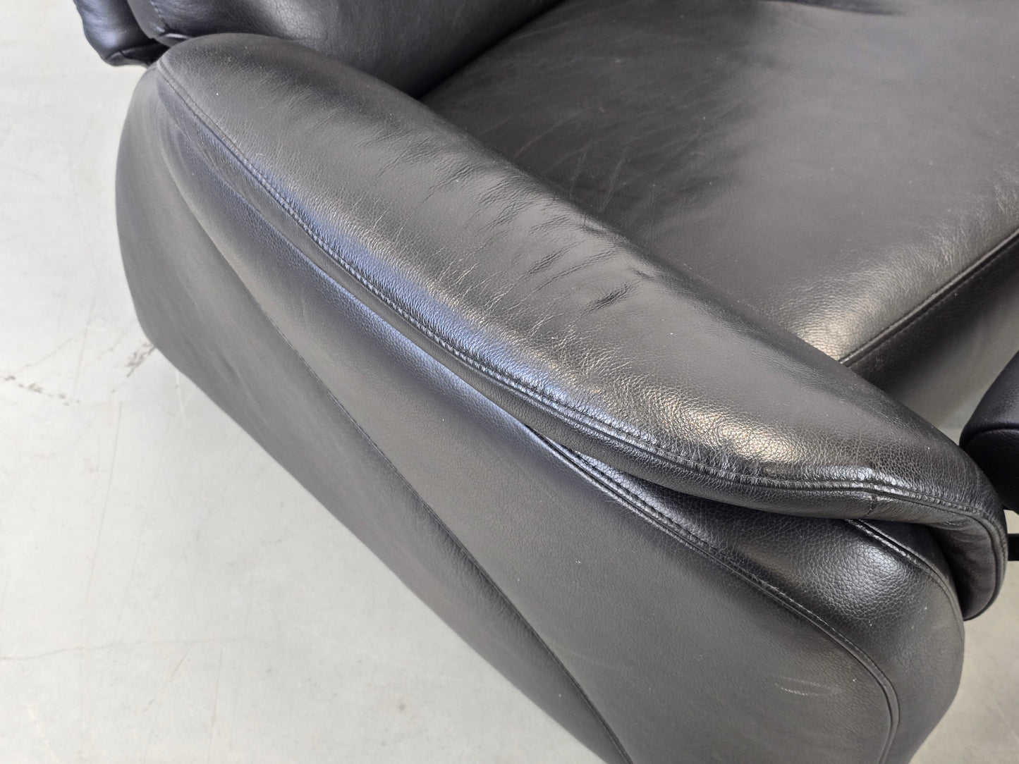 W.SCHILLIG SESSEL Leder Schwarz Relaxsessel Ergoline Fernsehsessel Design