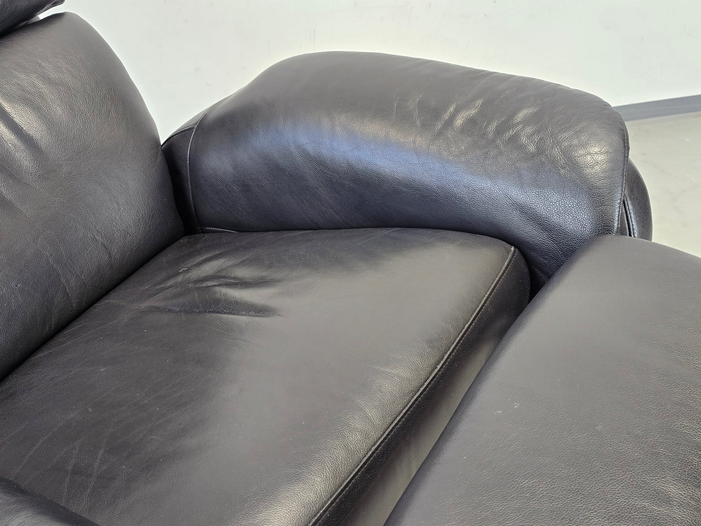 W.SCHILLIG SESSEL Leder Schwarz Relaxsessel Ergoline Fernsehsessel Design