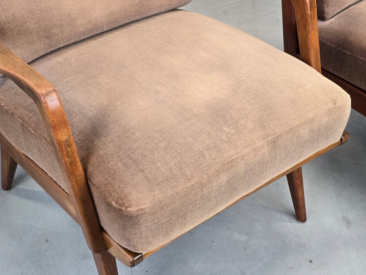 KNOLL ANTIMOTT Sessel Mid-Century Vintage Lounge Chair 60er Design Holz