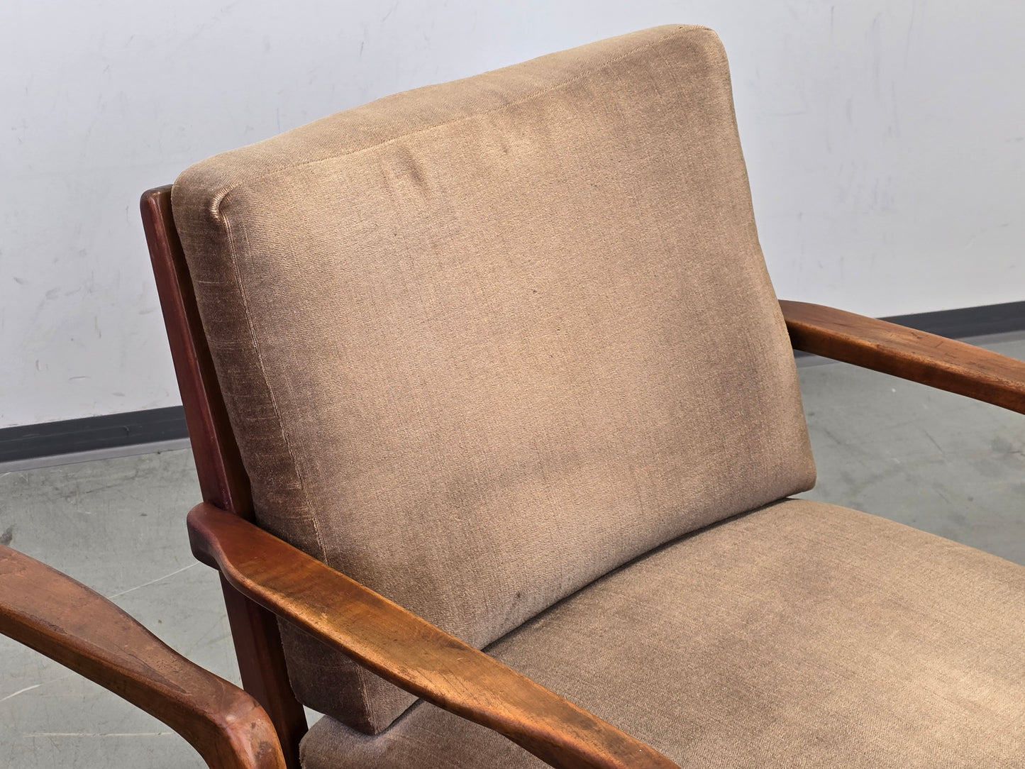KNOLL ANTIMOTT Sessel Mid-Century Vintage Lounge Chair 60er Design Holz