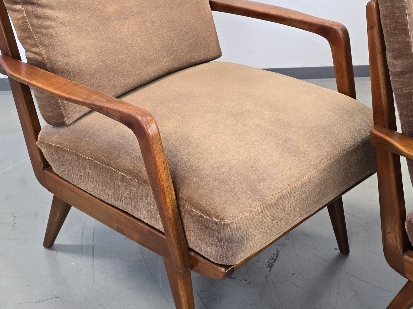 KNOLL ANTIMOTT Sessel Mid-Century Vintage Lounge Chair 60er Design Holz