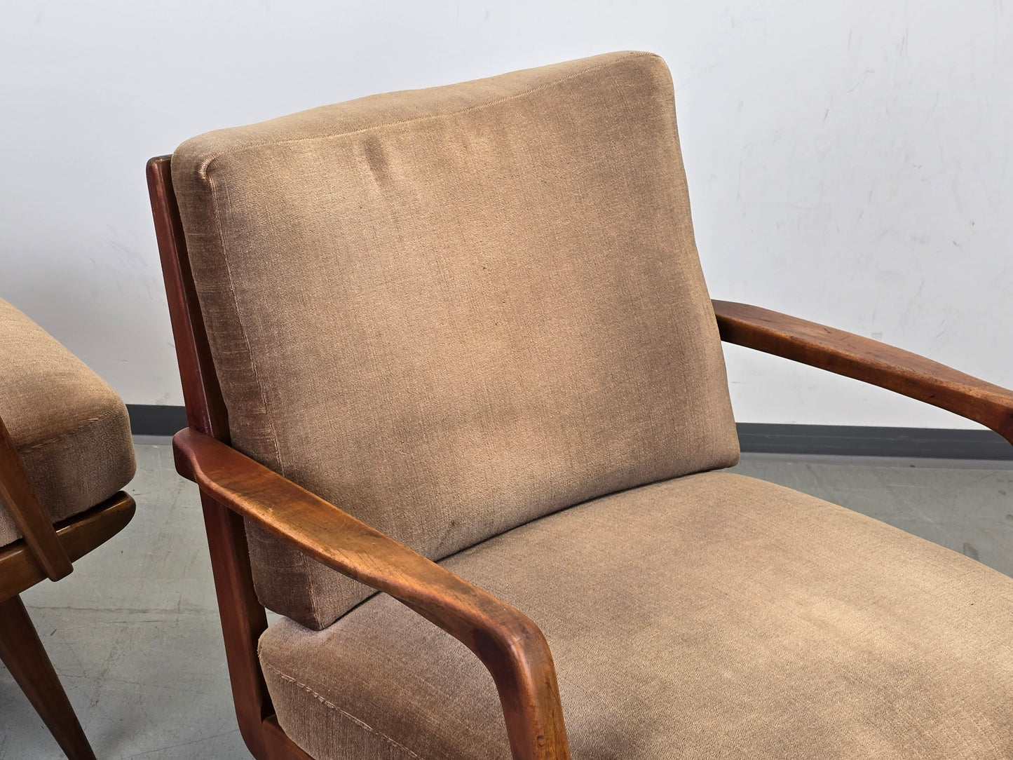 KNOLL ANTIMOTT Sessel Mid-Century Vintage Lounge Chair 60er Design Holz