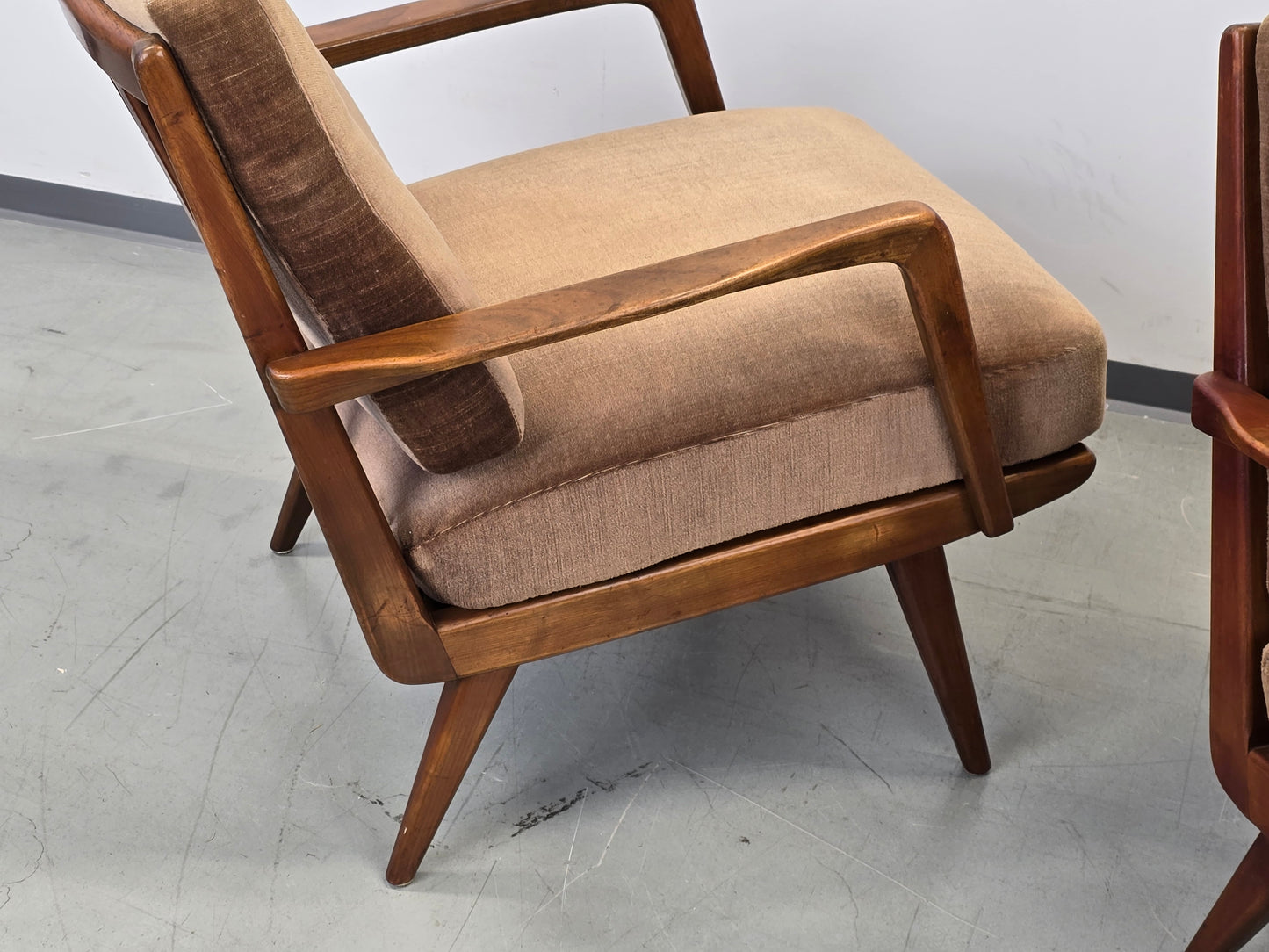 KNOLL ANTIMOTT Sessel Mid-Century Vintage Lounge Chair 60er Design Holz