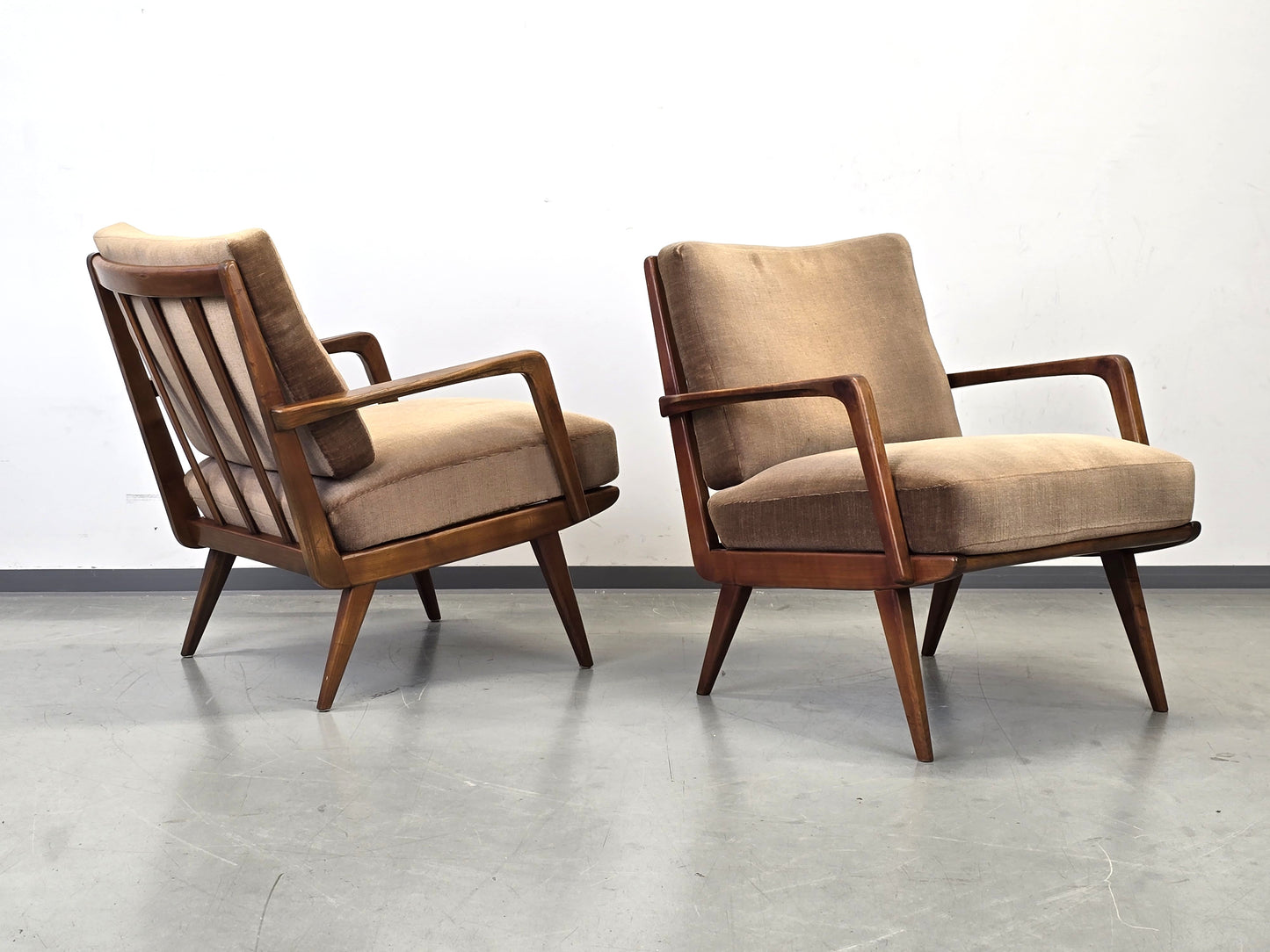KNOLL ANTIMOTT Sessel Mid-Century Vintage Lounge Chair 60er Design Holz