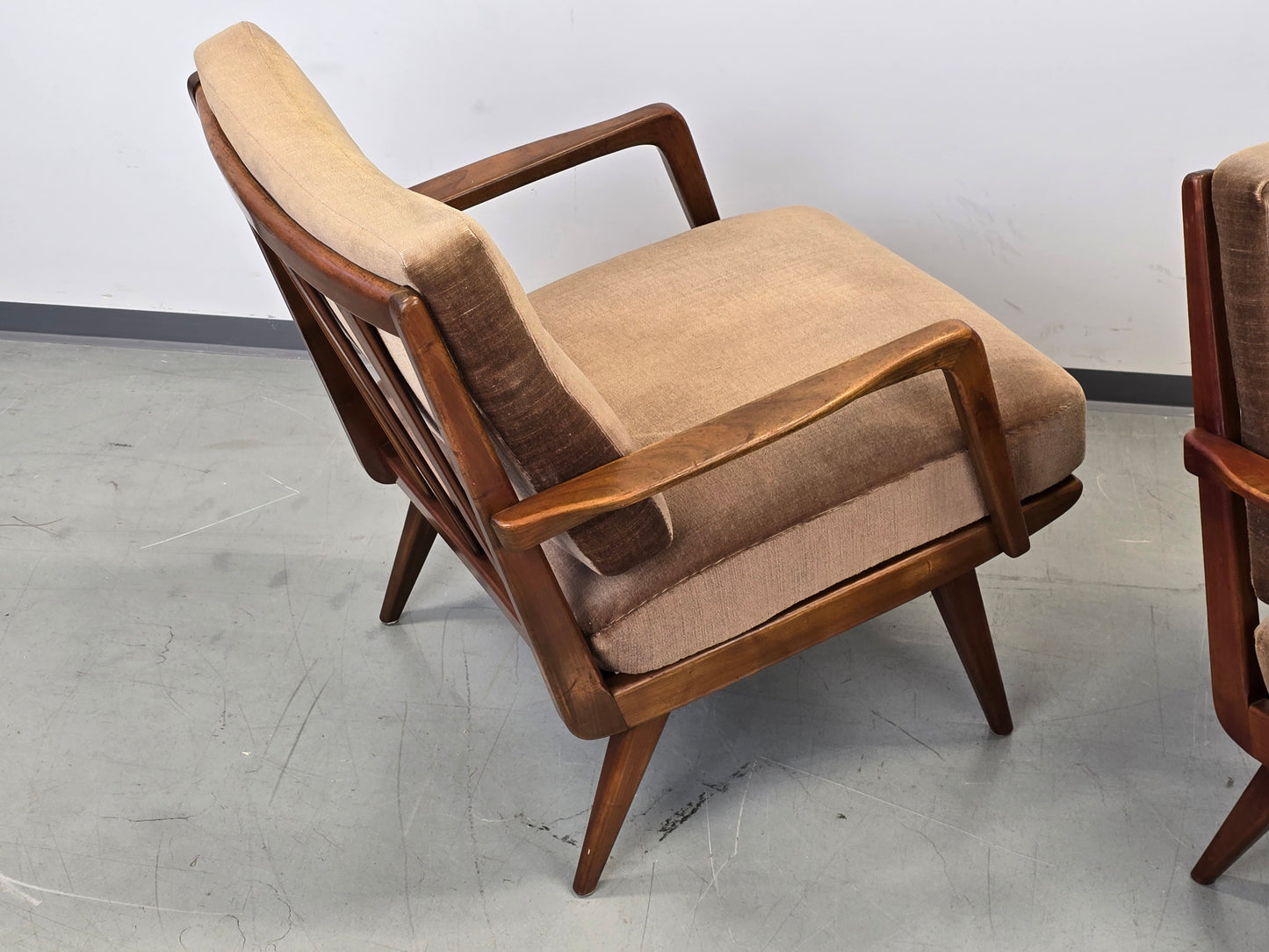 KNOLL ANTIMOTT Sessel Mid-Century Vintage Lounge Chair 60er Design Holz