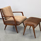 KNOLL ANTIMOTT Sessel Mid-Century Vintage Lounge Relax tv Chair 60er Design Holz