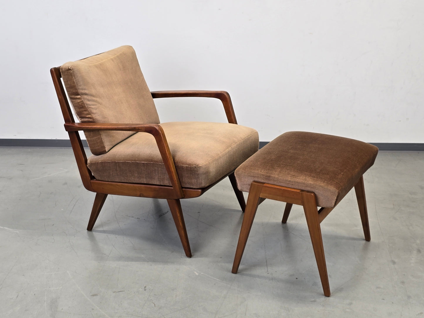 KNOLL ANTIMOTT Sessel Mid-Century Vintage Lounge Relax tv Chair 60er Design Holz