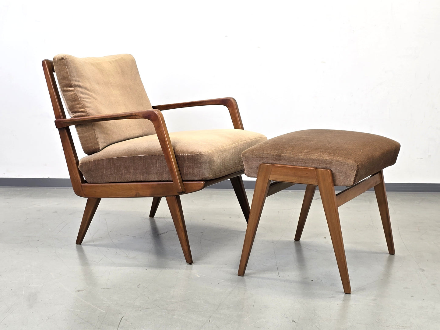 KNOLL ANTIMOTT Sessel Mid-Century Vintage Lounge Relax tv Chair 60er Design Holz