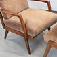 KNOLL ANTIMOTT Sessel Mid-Century Vintage Lounge Relax tv Chair 60er Design Holz
