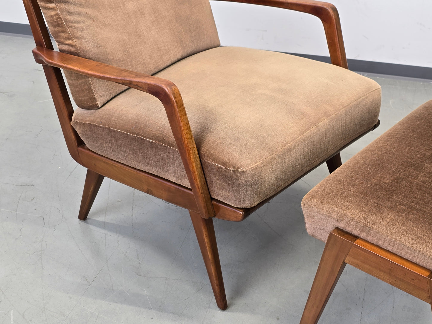 KNOLL ANTIMOTT Sessel Mid-Century Vintage Lounge Relax tv Chair 60er Design Holz