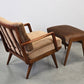 KNOLL ANTIMOTT Sessel Mid-Century Vintage Lounge Relax tv Chair 60er Design Holz