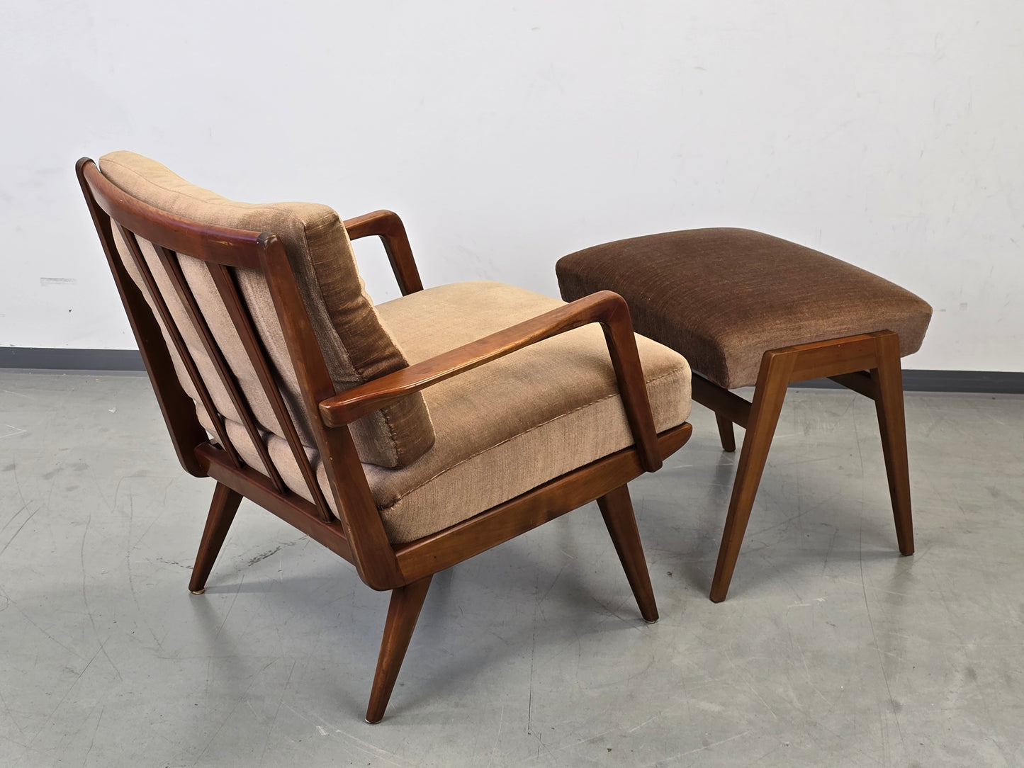 KNOLL ANTIMOTT Sessel Mid-Century Vintage Lounge Relax tv Chair 60er Design Holz
