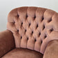VINTAGE SESSEL Cocktailsessel Samt Rosa Mid Century 50er 60er Jahre Design