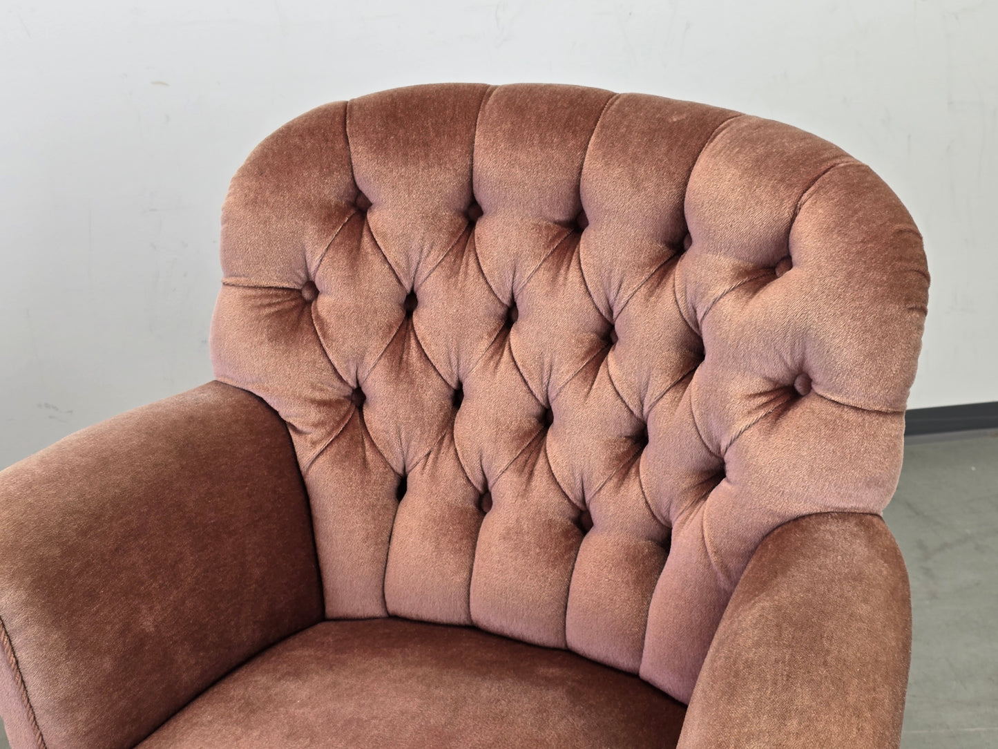 VINTAGE SESSEL Cocktailsessel Samt Rosa Mid Century 50er 60er Jahre Design