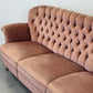 VINTAGE SOFA Samt Rosa 3-Sitzer Mid Century 50er 60er Jahre Design Retro Couch