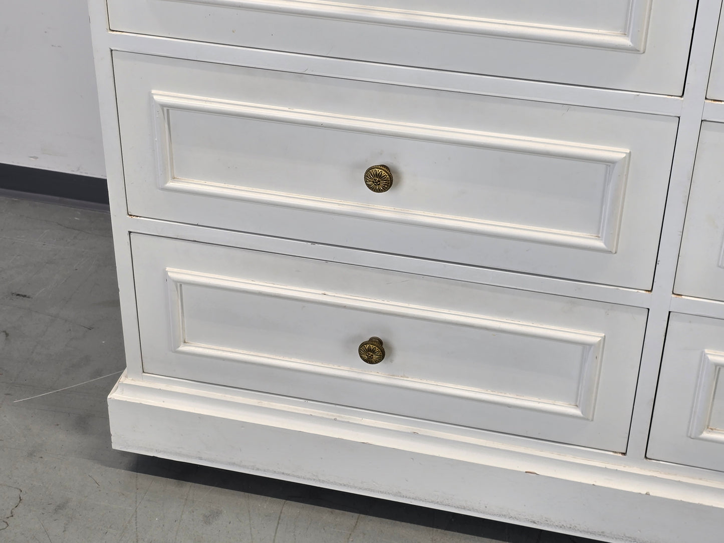 SCHRANK ANTIK Landhausstil Weiß Buffet Kommode Vintage Shabby Chic Regal Kleider